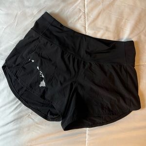 Lululemon Speed Up Short Long *4" Updated Fit black Hawaii